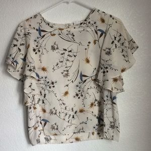 Ruffle sleeve blouse